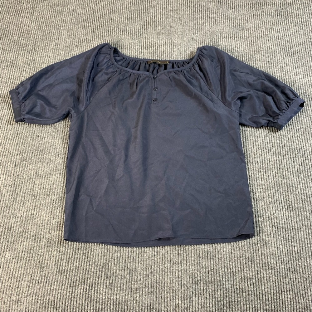 The‎ Limited Blouse Womens Small S Blue Lightweight Short Sleeve Top Comfort